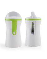 Kitchen Vegetable Cutter Multifunctional Three-In-One Vegetable Cutter Spiral Funnel Grater, Specification: 75x75x145mm