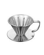 Double-layer Stainless Steel Pour-over Coffee Filter, Size: Small