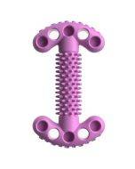 Pet toy bone type molar stick TPR chewing teeth cleaning toy (purple)