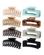 Eight piece set C model 20220322 matte waterproof and drop resistant colored hair grab clip