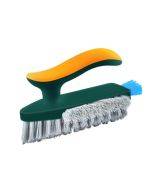 Bathroom Floor Corner Crevice Cleaning Brush(Yellow Green)