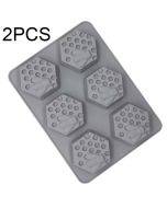 2 sell 6-cell honeycomb bee silicone handmade soap molds, chocolate mooncake molds
