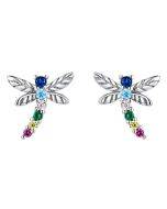 Insect series earrings 925 silver earrings, style: Dragonfly