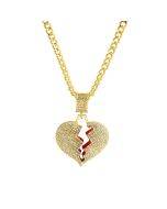 Heartbroken exaggerated hip-hop necklace collarbone chain