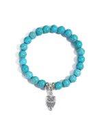 S2208-2 Owl Women's Beaded Bracelet Turquoise Ethnic Style Bracelet