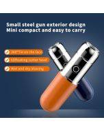 Portable USB rechargeable washable mini shaver (orange)