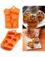 Halloween chocolate silicone model ice grid model handmade baking model DIY decorative cake mold