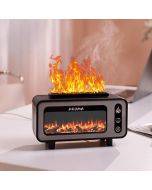 200ml Retro Fireplace Aromatherapy Machine Simulated Flame Small Creative Desktop Humidifier