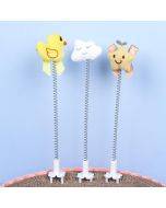 Cats Scratching Board Cartoon Shaker Spring Toys Teaser Cats Stick Pet Supplies, Color: Cartoon Model (Random Color)