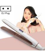 Professional straightener LED display screen ceramic coating plate ion curling hair straightener clip (European standard 45W)