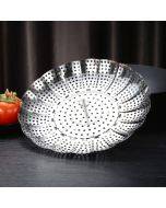 Stainless Steel Folding Retractable Lotus Steamer Tray