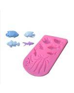 2 PCS Fondant Chocolate Dry Pes Fish Model Marine Animal Silicone Mould(Pink 50-1138)