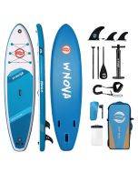 InnoExpo Inflatable Stand Up Paddle Boards 335*86*15 CM with Premium Accessories, Wide Stable SUP Paddle Board Design, Non-Slip Comfort Deck for Youth & Adults W020/W021/W022/W023