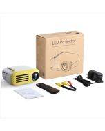 YG200 Portable LED Pocket Mini Projector AV SD HDMI Video Movie Game Home Theater Video Projector U.S. Standard (Color: Black White)