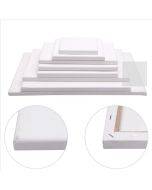 Sold in packs of 5 l acrylic Oi paint white square artist canvas wood panel frame