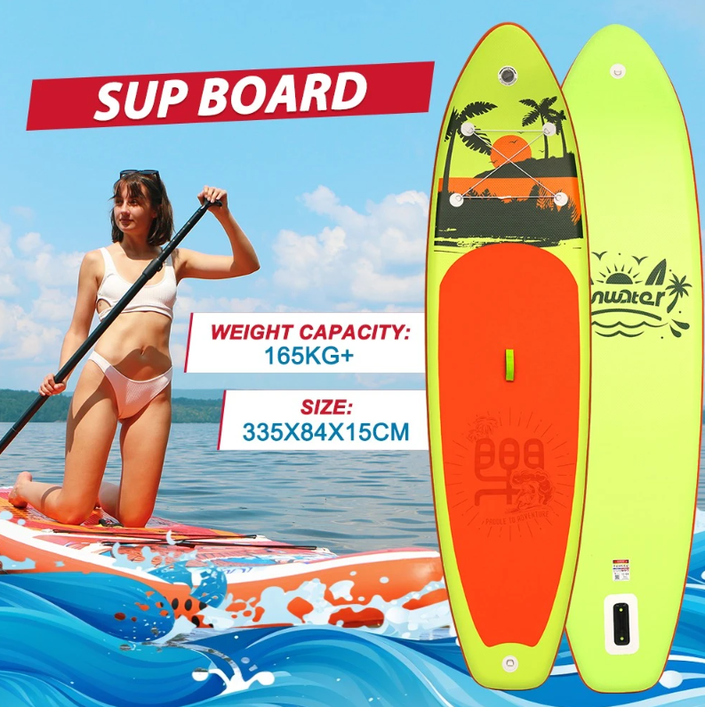 FunWater SUPFW28F felfújható paddle board a parton