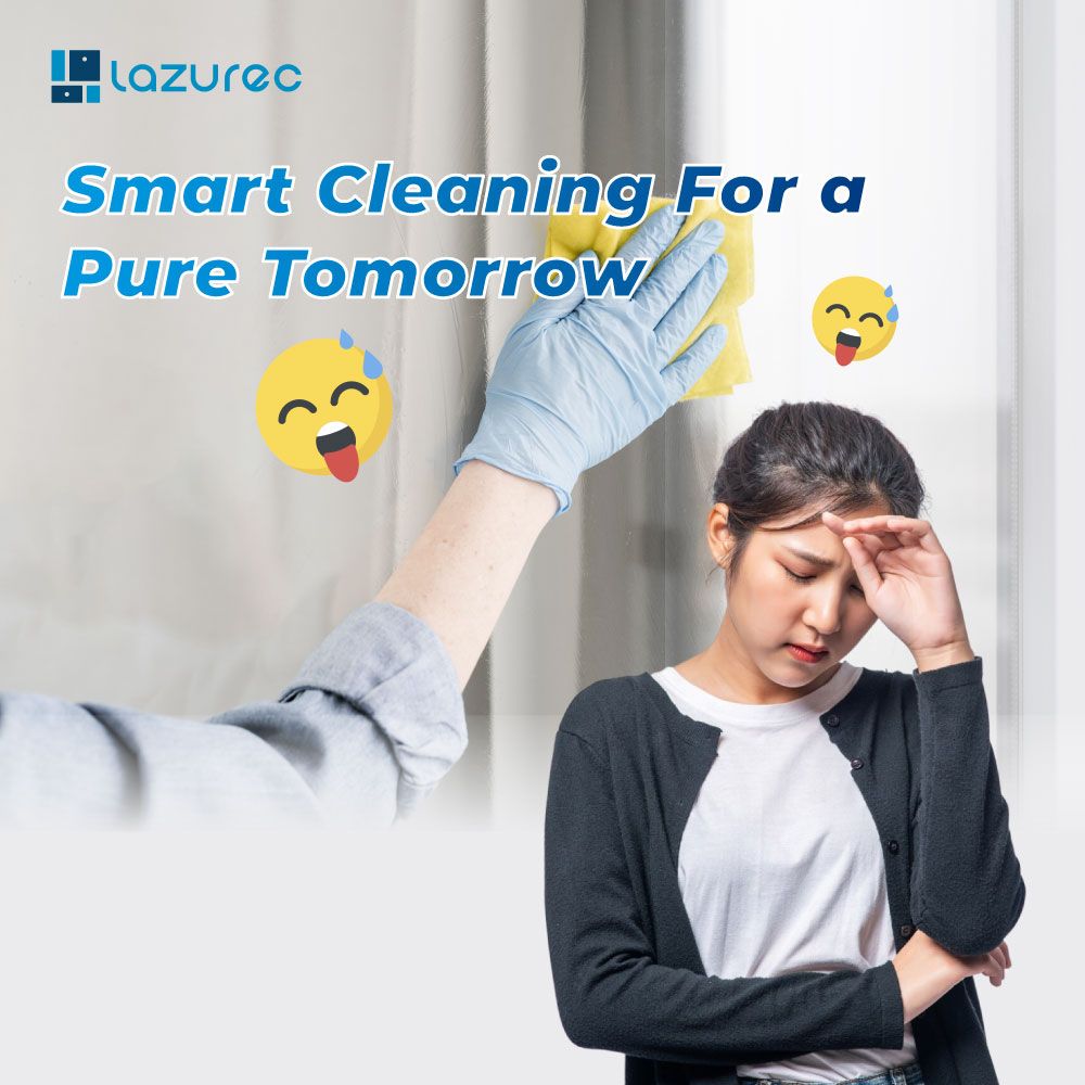 Lazurec A9 Pro Window Cleaning Robot 3800Pa Suction 4 Way Spray 60ml Water Tank Smart Navigation Slim Design for Glass Windows