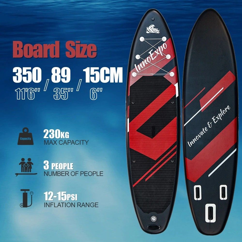 InnoExpo 350*89*15CM Felfújható Paddle Board – A paddle board és a kiegészítők