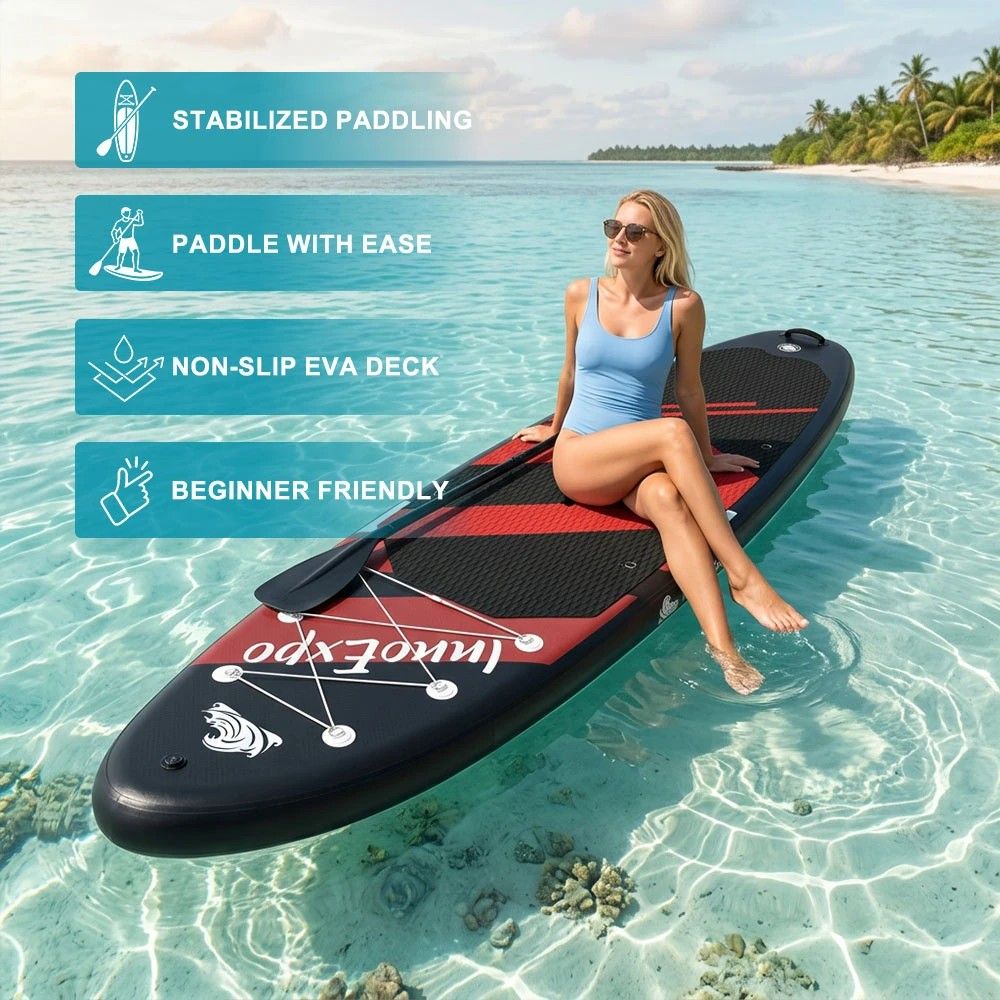 InnoExpo 350*89*15CM Felfújható Paddle Board – A paddle board összehajtva a hátizsákban