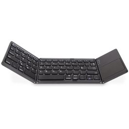 Three folding keyboard Bluetooth wireless keyboard with touchpad ...