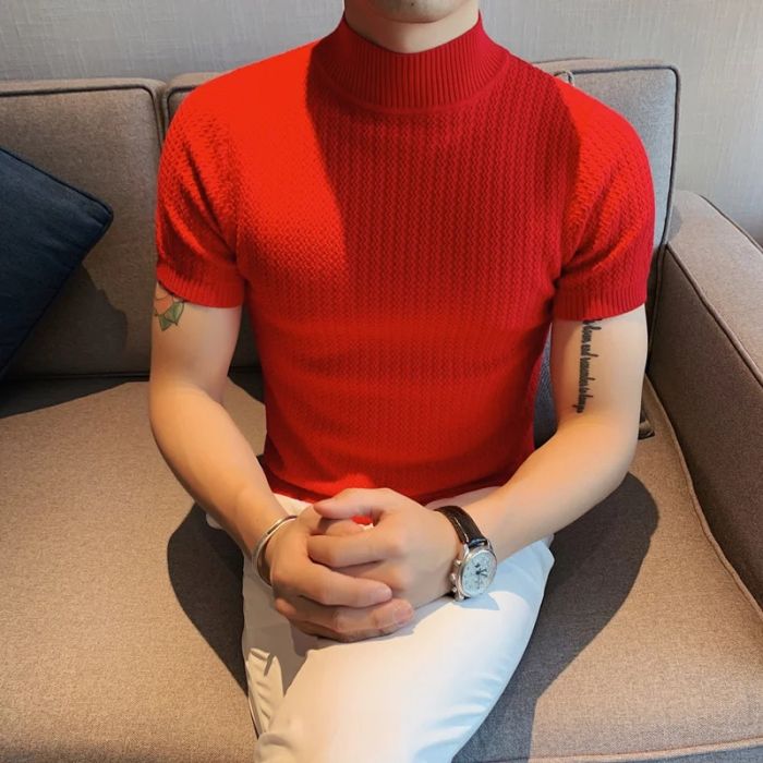 Half Turtleneck Casual Fashion Knitted Bottoming Shirt