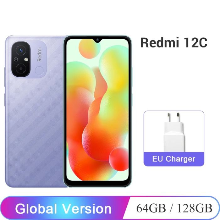 Global Version Xiaomi Redmi 12C 6.71" DotDrop Display 50MP Camera Helio G85 Octa Core 5000mAh Battery 12 C Cellphone