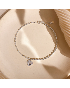 S925 sterling silver baby's breath bean bracelet for women, specifications: SL0141