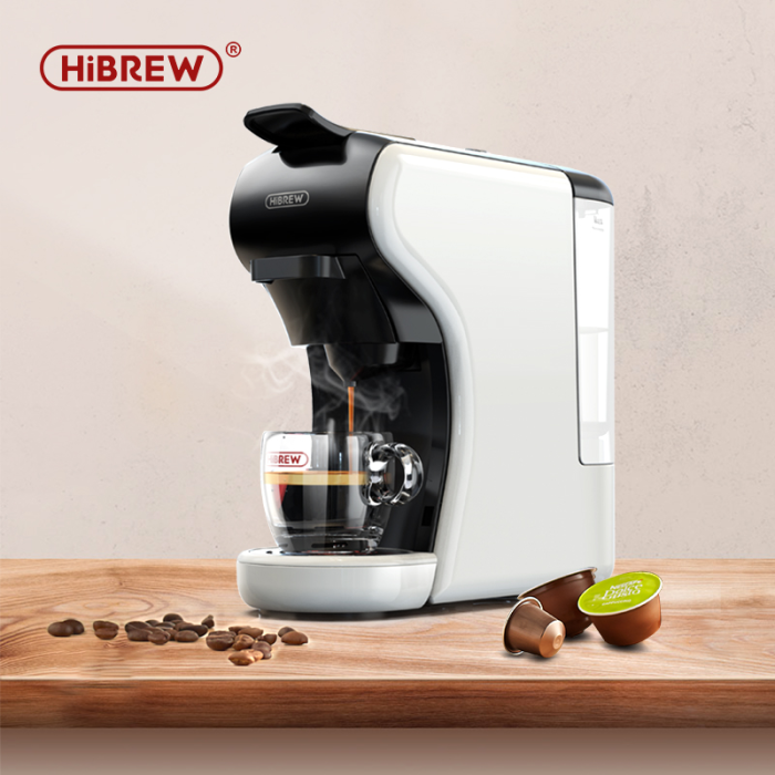 HiBREW H1A 4 IN 1 Expresso Coffee Machine Compatible with Dolce Gusto Ground Coffee