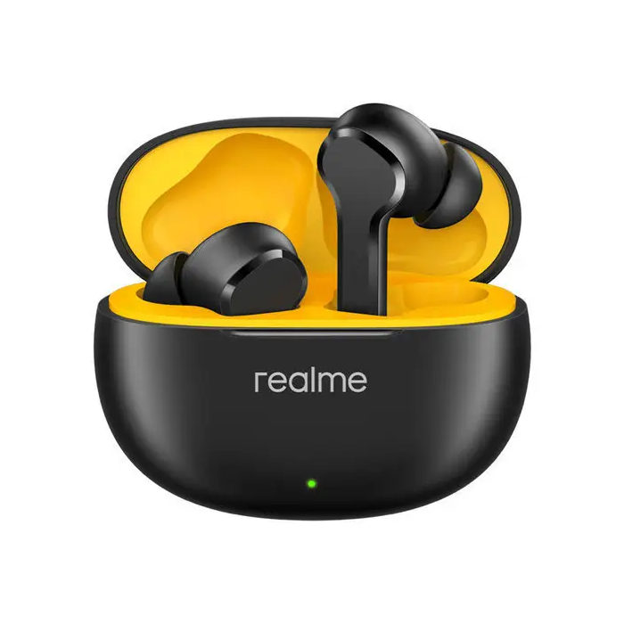 Realme Buds T100 5.3 Bluetooth Earphone AL ENC Noise Cancelling for Calls IPX5 Waterproof Black