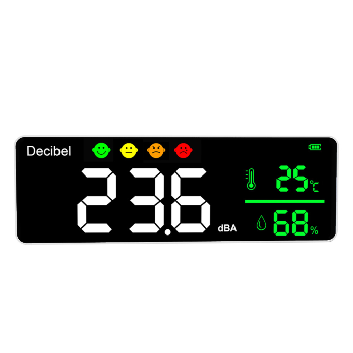 Noise meter noise meter wall-mounted noise detector sound level meter decibel meter tester temperature and humidity meter