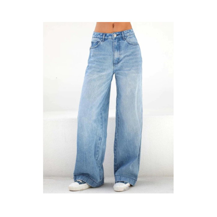 Slouchy High-Rise Wide Leg Jeans
