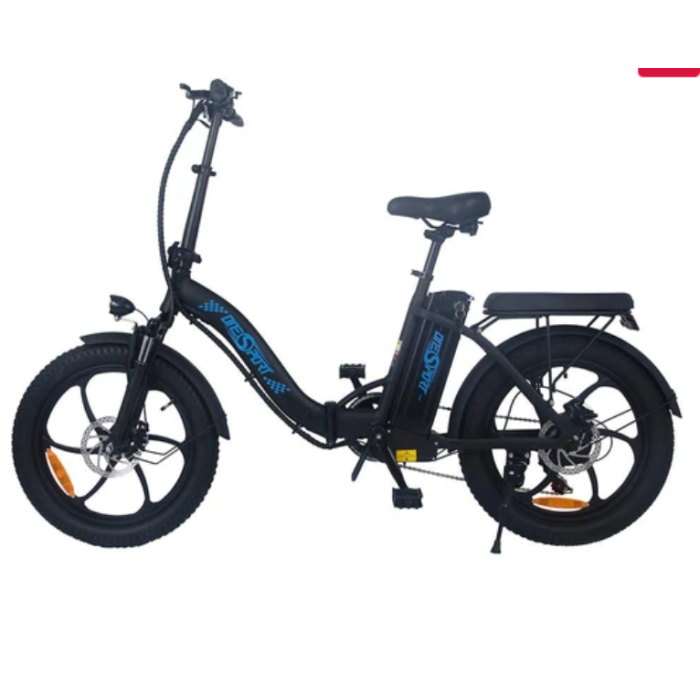 ONESPORT BK6 Electric Bike 48V 350W Motor 10Ah Battery Shimano 7 Speed Gear Front Suspension and Dual Disc Brakes - Black