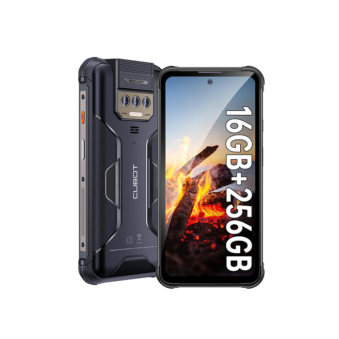 CUBOT Kingkong Power(2023) Outdoor Smartphone Android 13, 16GB(8+8)/256GB, 10600mAh(33W), 6.5" FHD+ Outdoor Handy Ohne Vertrag mit Glare Taschenlampe, 48MP+20MP Nachtsicht, IP68/Dual 4G SIM/NFC/GPS