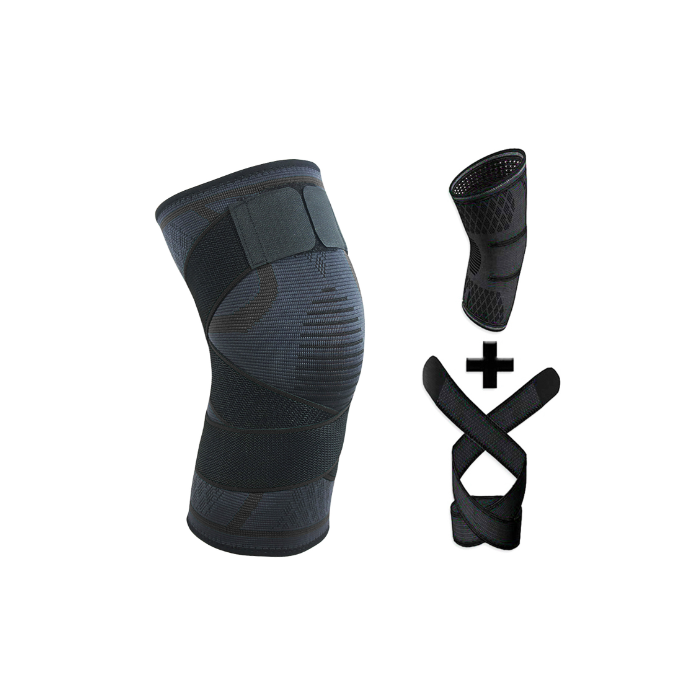 New compression band knitted sports knee pads badminton running fitness knee pads outdoor mountaineering knee pads