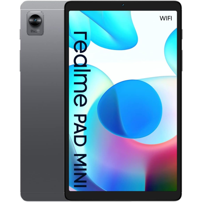 Realme Pad Mini Tablet, 8.7" Large Display Android Tablet, 6400 mAh Battery Capacity, Quick Charge 18 W, WiFi,4GB+64GB,Grey