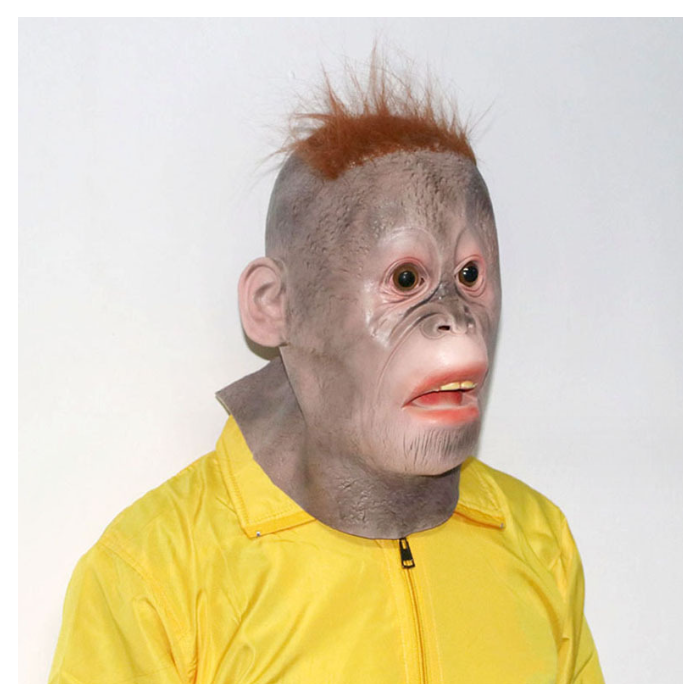 [Halloween Sale]Halloween Head Covers Party Animal Masks Orangutan Head Covers Performance Props
