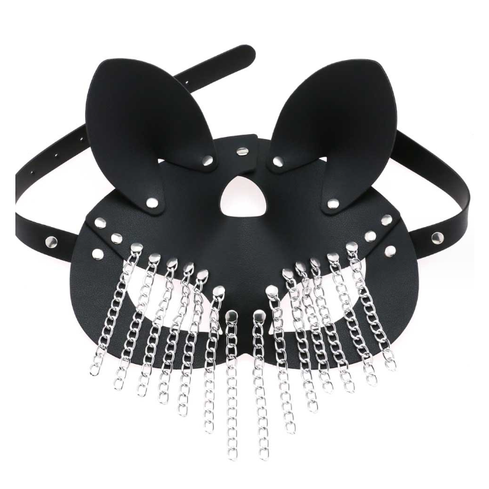 [Halloween Sale]Fashion cat cat ancient style tassel chain magic eye mask Halloween ball props masks