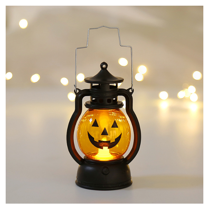 Halloween pumpkin lamp kindergarten children portable horror atmosphere decoration