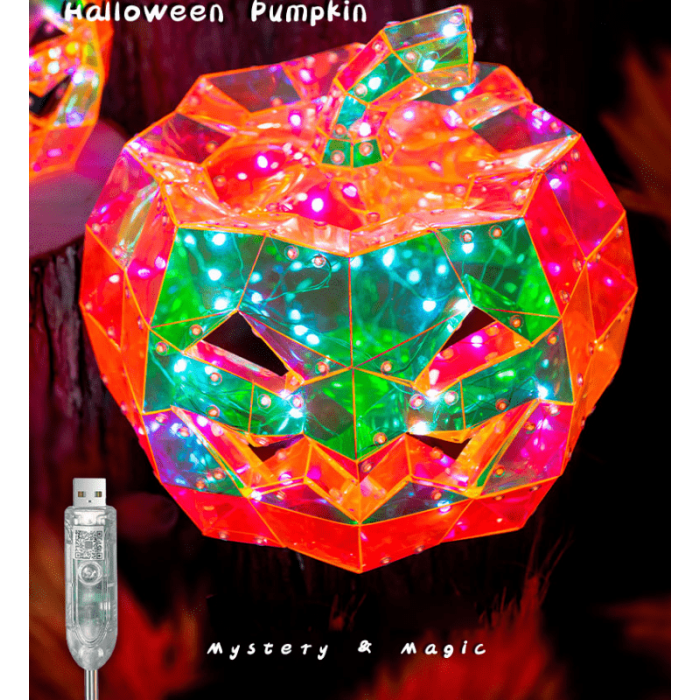 [Halloween Sale]New Products Halloween Decoration Bluetooth Remote Control Colorful Led Pumpkins