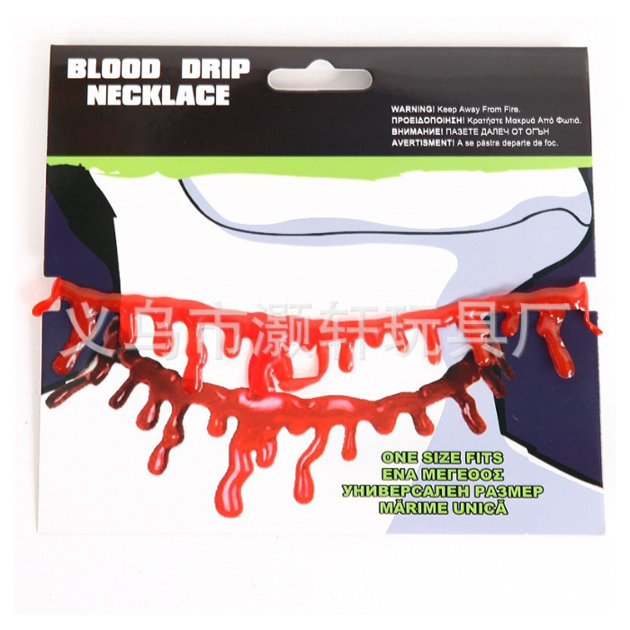 [Halloween Sale]Halloween Decoration Horror Blood Drip Necklace