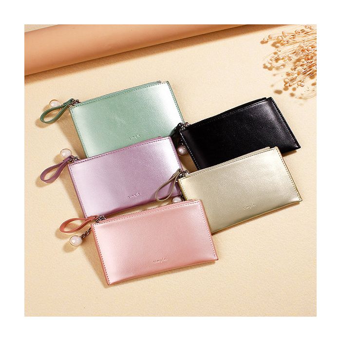 Pearlescent Laser Wallet Charm Creative Mini Coin Purse Card Holder For Women
