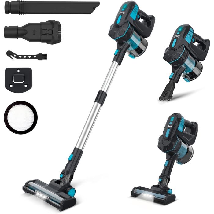 INSE V70 Cordless Vacuum Cleaner: 6-in-1, 45mins Runtime, Lightweight, Rechargeable, Ideal for Pet Hair, Hard Floor, Home, and Car.