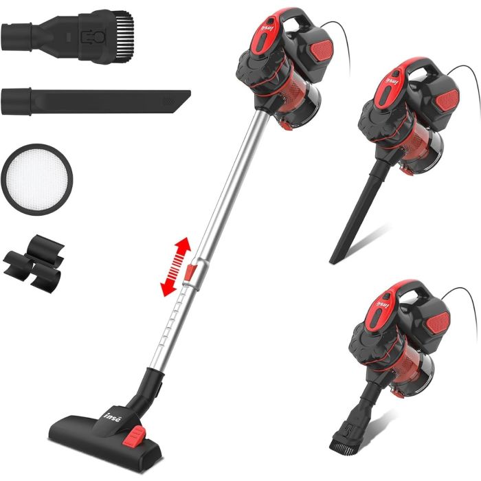 INSE I5 Stick Corded Vacuum Cleaner Powerful 6-in-1 Corded Vacuum for Home with 18000Pa Suction