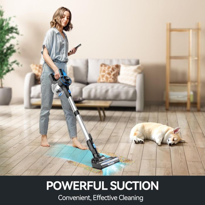 INSE N5T Cordless Vacuum Cleaner: Powerful, 6-in-1, 45 Min Runtime, Home & Pet