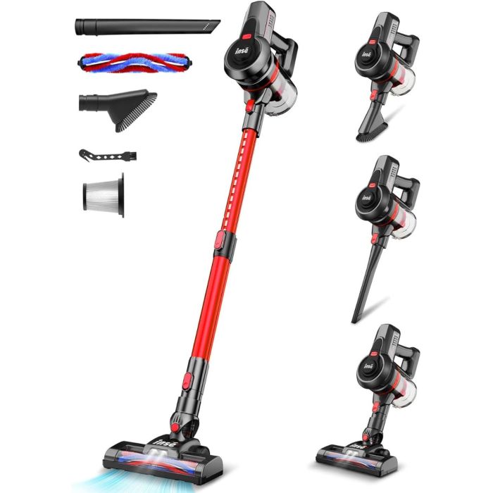 INSE N650 Cordless Vacuum Cleaner for Home, 6-in-1 Battery Vacuum