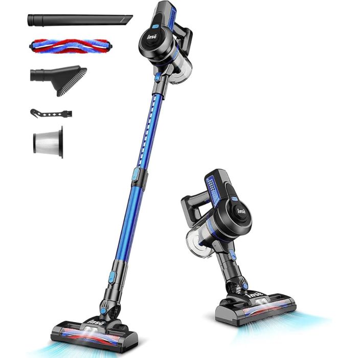 INSE N650 Cordless Vacuum: 6-in-1, Powerful, 45 Minutes of Runtime, Lightweight for Home and Pet Hair