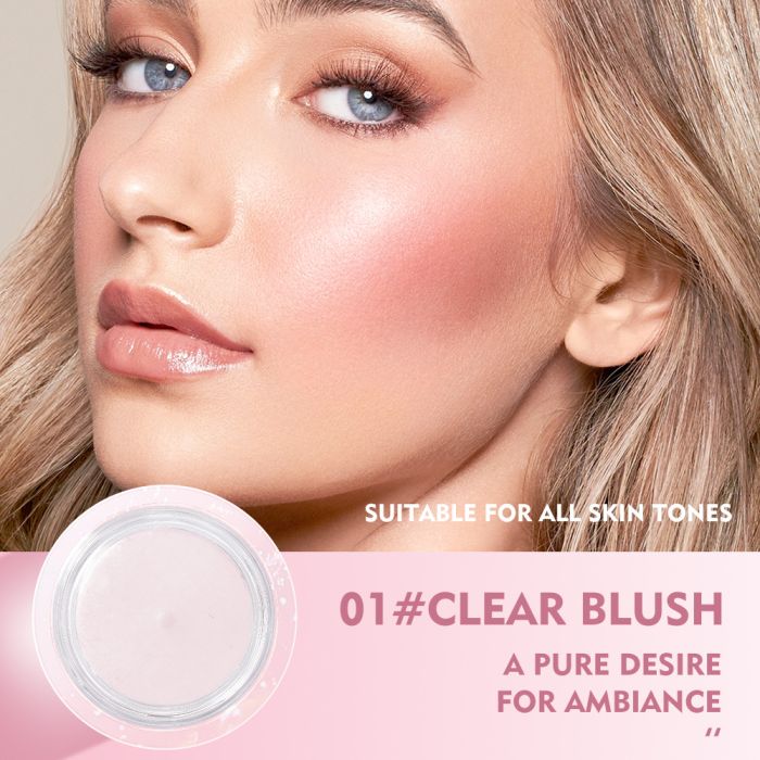 Pudaier Warm Change Blush Clear Color Change Gel High Glow Balm Natural Nude Makeup Rouge Blush