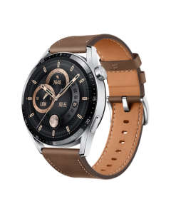HUAWEI WATCH GT 3 Smart Watch 46mm Coffe Rubber Wristband, 1.43 inch AMOLED Screen (CN Version)