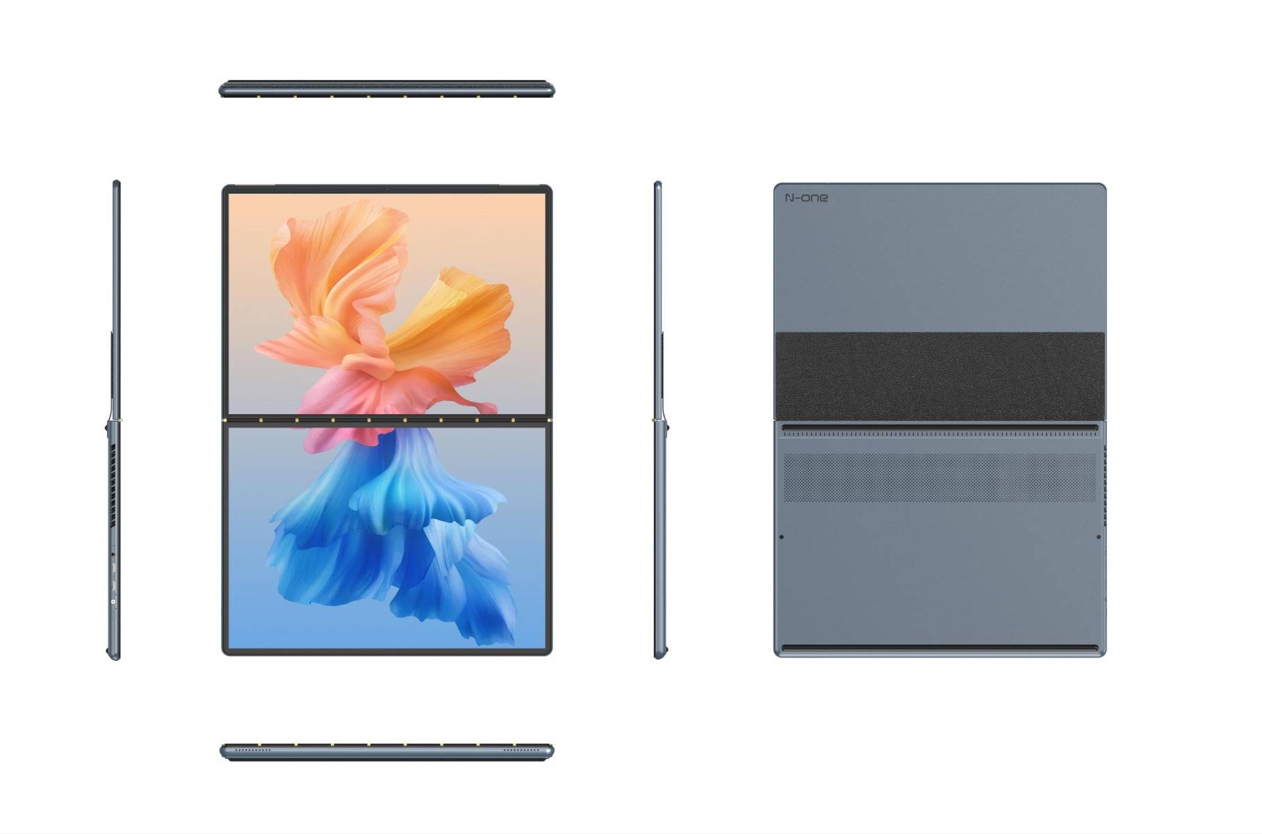 2024 N-One Nbook Air Windows 11 Intel N100 Dual 13.5 Inch Dual Touch Screen 2 In 1Laptop 16Gb + 512Gb