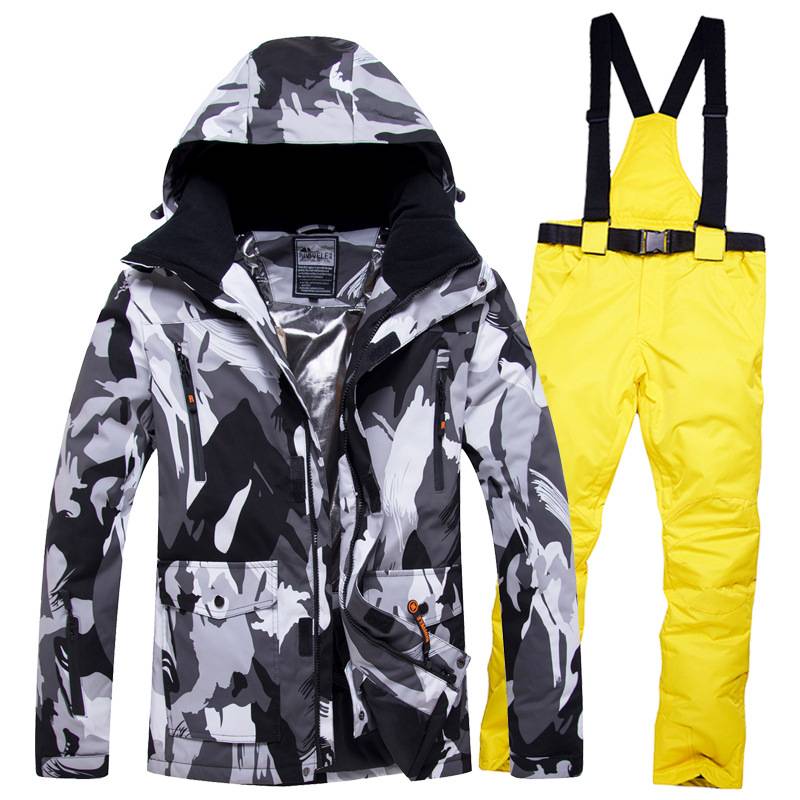 Windproof Waterproof Couple Ski Suit - Warm Breathable Jacket &amp; Pants